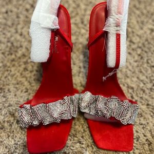 Anne Michelle Red Heels Size 10